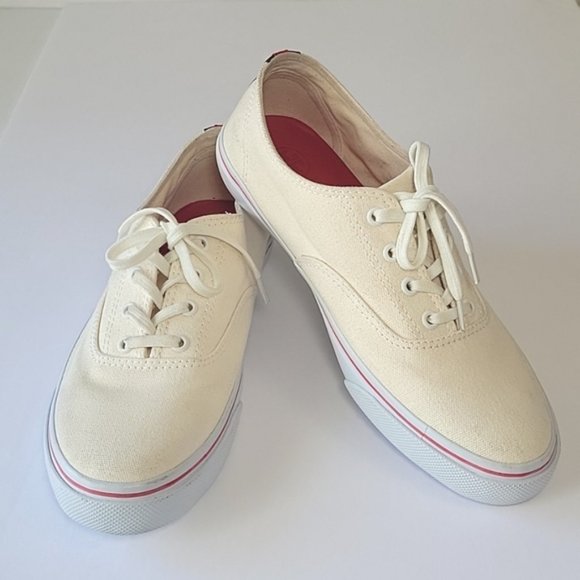 Tory Burch Murray off white lace-up sneakers women's size 10.5 - Picture 11 of 13